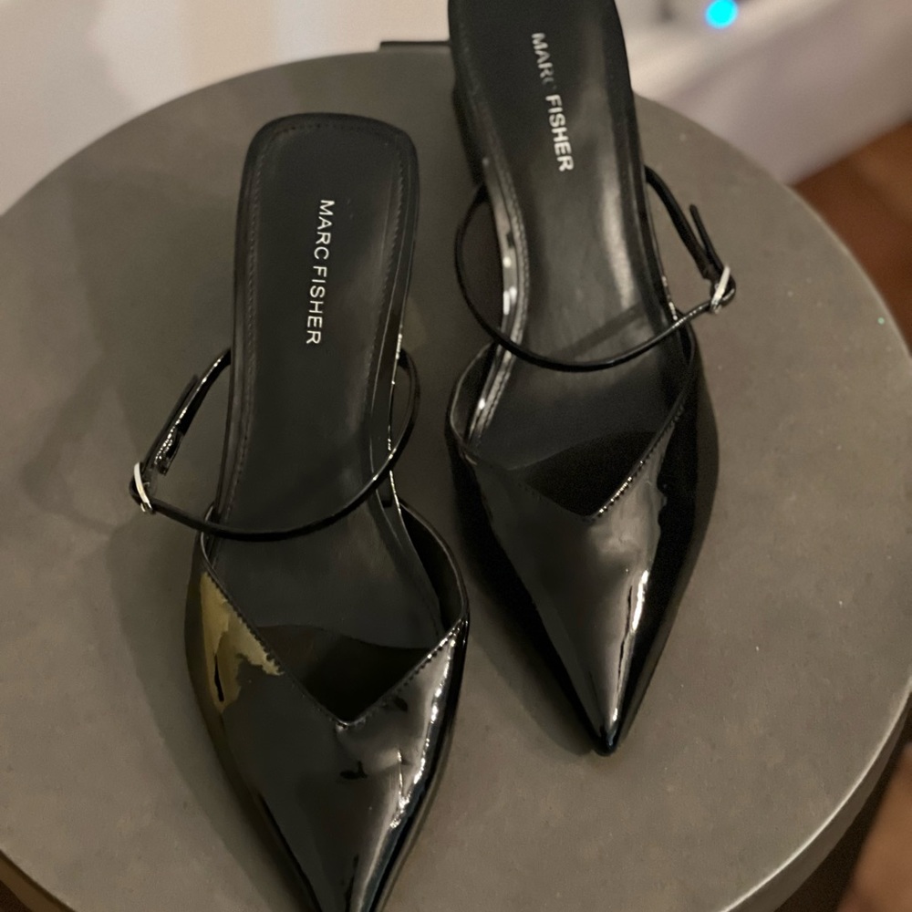 Marc Fisher Black Patent Heels